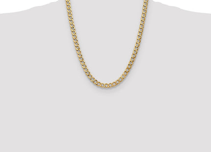 14K gold curb link bracelet