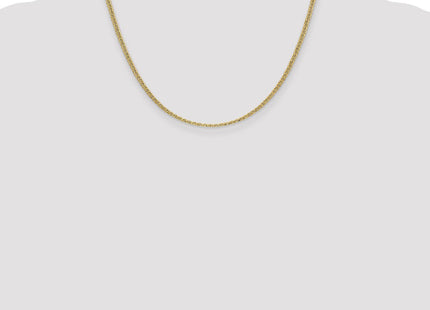 14K Semi-Solid Anchor with Spring Ring Clasp Chain (Style BC121-18)