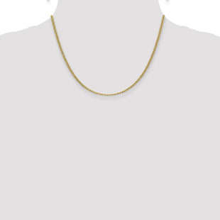 14K Semi-Solid Anchor with Spring Ring Clasp Chain (Style BC121-18)