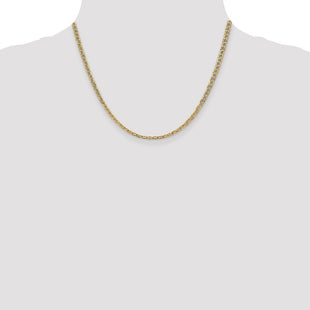 14K Semi-Solid Anchor with Lobster Clasp Chain (Style BC122-18)
