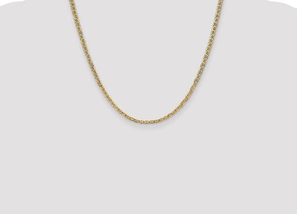 14K Semi-Solid Anchor with Lobster Clasp Chain (Style BC122-20)