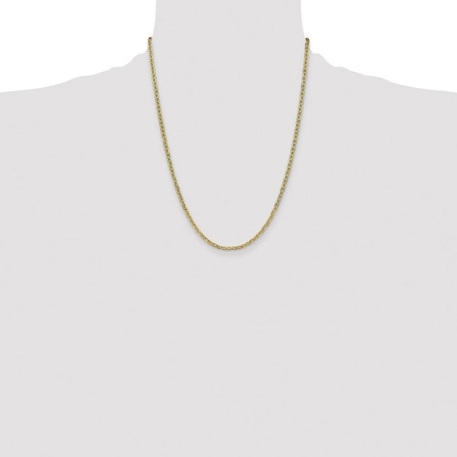 14K Semi-Solid Anchor with Lobster Clasp Anklet