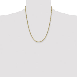 14K Semi-Solid Anchor with Lobster Clasp Chain (Style BC122-22)