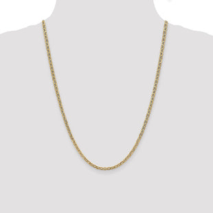 14K Semi-Solid Anchor with Lobster Clasp Chain (Style BC122-24)