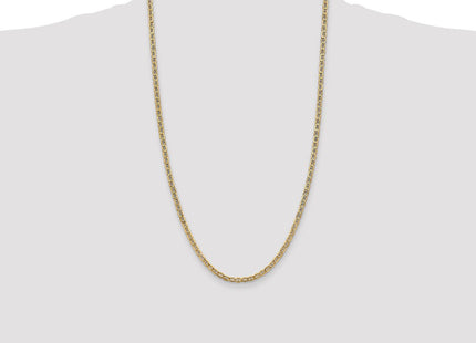 14K Semi-Solid Anchor with Lobster Clasp Chain (Style BC122-26)