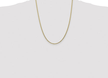 14K Semi-Solid Curb with Lobster Clasp Chain (Style BC124-22)