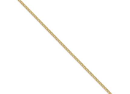 14K gold curb link bracelet, alternate view