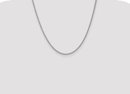 14K White Gold Semi-Solid 3-Wire Wheat with Lobster Clasp Chain (Style BC126-20)