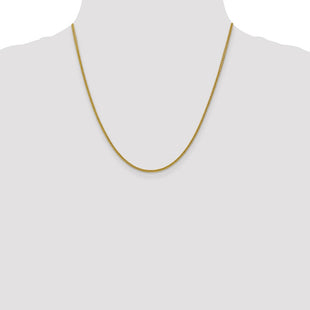 14K Semi-Solid 3-Wire Wheat with Lobster Clasp Chain (Style BC127-20)