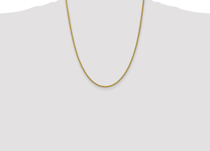 14K Semi-Solid 3-Wire Wheat with Lobster Clasp Chain (Style BC127-22)