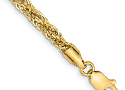 14K Diamond-cut Semi Solid with Lobster Clasp Chain