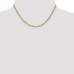 14K Semi Solid Rope with Lobster Clasp Chain (Style BC133-16)