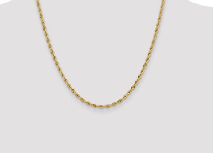 14K Semi Solid Rope with Lobster Clasp Chain (Style BC133-20)
