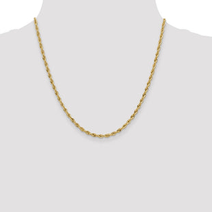 14K Semi Solid Rope with Lobster Clasp Chain (Style BC133-20)