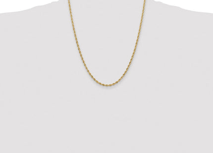 14K Semi Solid Rope with Lobster Clasp Chain (Style BC133-22)