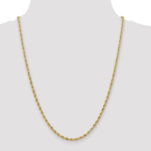 14K Semi Solid Rope with Lobster Clasp Chain (Style BC133-24)