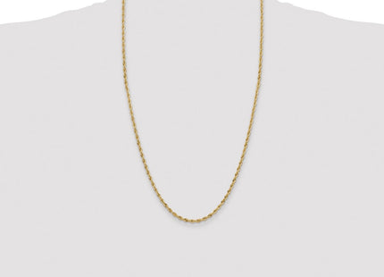 14K Semi Solid Rope with Lobster Clasp Chain (Style BC133-26)