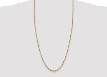 14K Semi Solid Rope with Lobster Clasp Chain (Style BC133-28)
