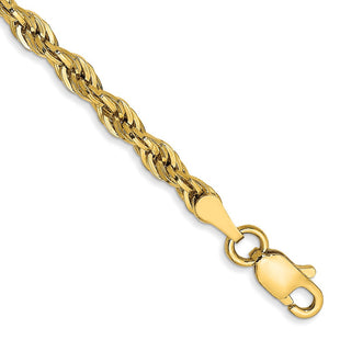 14K Semi Solid Rope with Lobster Clasp Chain (Style BC133-7)