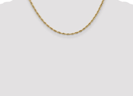 14K Semi Solid Rope with Lobster Clasp Chain (Style BC134-16)