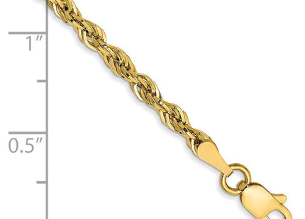 14K Semi Solid Rope with Lobster Clasp Chain (Style BC134-7)