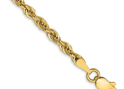 14K Semi Solid Rope with Lobster Clasp Chain (Style BC134-7)