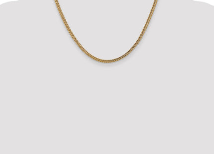 14K Semi-Solid Franco with Fancy Lobster Clasp Chain (Style BC135-18)