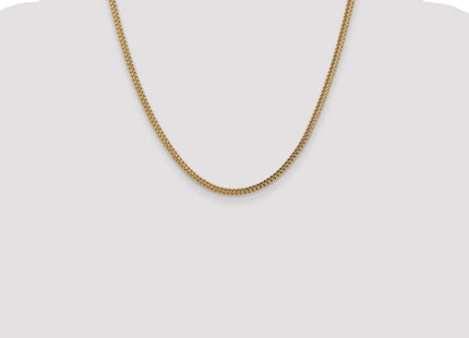 14K Semi-Solid Franco with Fancy Lobster Clasp Chain (Style BC135-20)