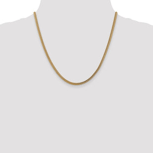 14K Semi-Solid Franco with Fancy Lobster Clasp Chain (Style BC135-20)