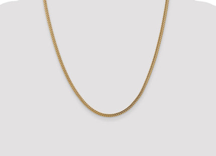 14K Semi-Solid Franco with Fancy Lobster Clasp Chain (Style BC135-22)