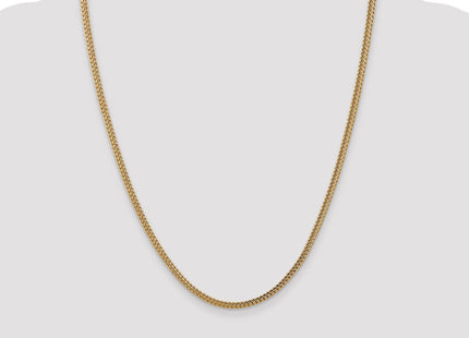 14K Semi-Solid Franco with Fancy Lobster Clasp Chain (Style BC135-24)