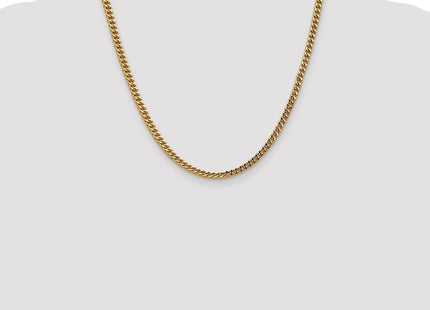 14K Semi-Solid Franco with Fancy Lobster Clasp Chain (Style BC136-20)