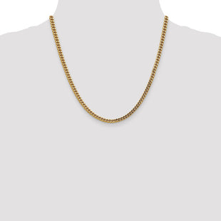 14K Semi-Solid Franco with Fancy Lobster Clasp Chain (Style BC136-20)