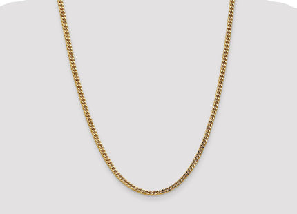 14K Semi-Solid Franco with Fancy Lobster Clasp Chain (Style BC136-24)