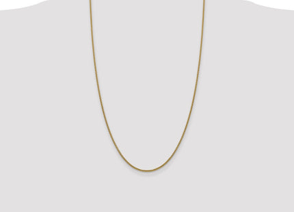 14K Semi-Solid Round Box with Lobster Clasp Chain (Style BC140-26)