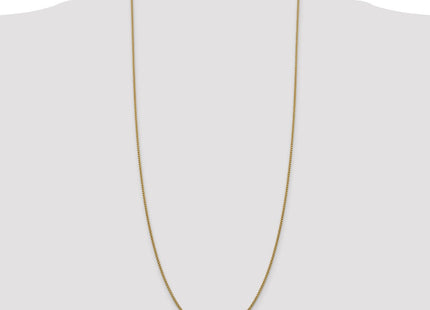 14K Semi-Solid Round Box with Lobster Clasp Chain (Style BC140-30)