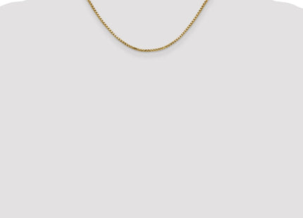 14K Semi-Solid Round Box with Lobster Clasp Chain (Style BC141-16)
