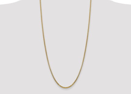 14K gold box link bracelet