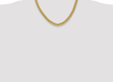 14K Semi-Solid Miami Cuban with Lobster Clasp Chain (Style BC154-18)
