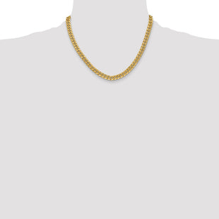 14K Semi-Solid Miami Cuban with Lobster Clasp Chain (Style BC154-18)