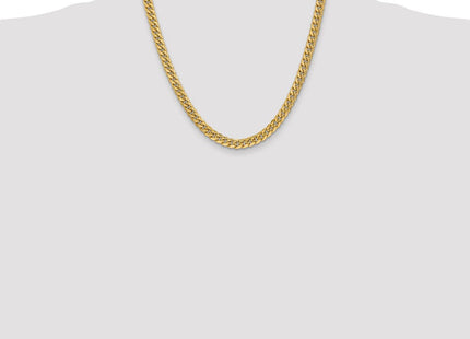 14K Semi-Solid Miami Cuban with Lobster Clasp Chain (Style BC154-20)