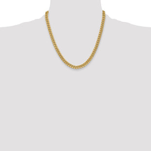 14K Semi-Solid Miami Cuban with Lobster Clasp Chain (Style BC154-20)