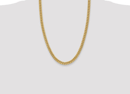 14K Semi-Solid Miami Cuban with Lobster Clasp Chain (Style BC154-24)