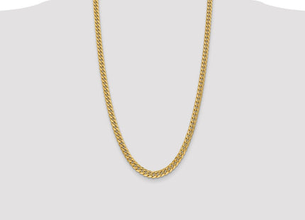 14K Semi-Solid Miami Cuban with Lobster Clasp Chain (Style BC154-26)