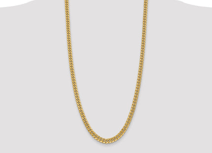 14K Semi-Solid Miami Cuban with Lobster Clasp Chain (Style BC154-28)