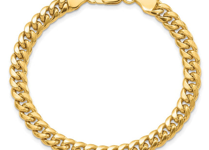 14K Semi-Solid Miami Cuban with Lobster Clasp Bracelet (Style BC154-7)
