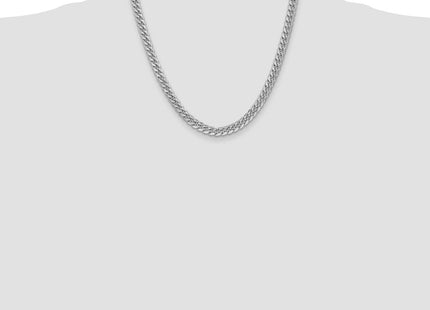 14k WG Semi-Solid Miami Cuban Chain (Style BC154W-20)