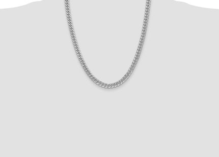 14k WG Semi-Solid Miami Cuban Chain (Style BC154W-22)