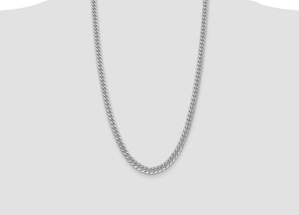 14k WG Semi-Solid Miami Cuban Chain (Style BC154W-26)