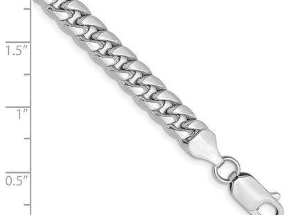 14k WG Semi-Solid Miami Cuban Chain (Style BC154W-8)